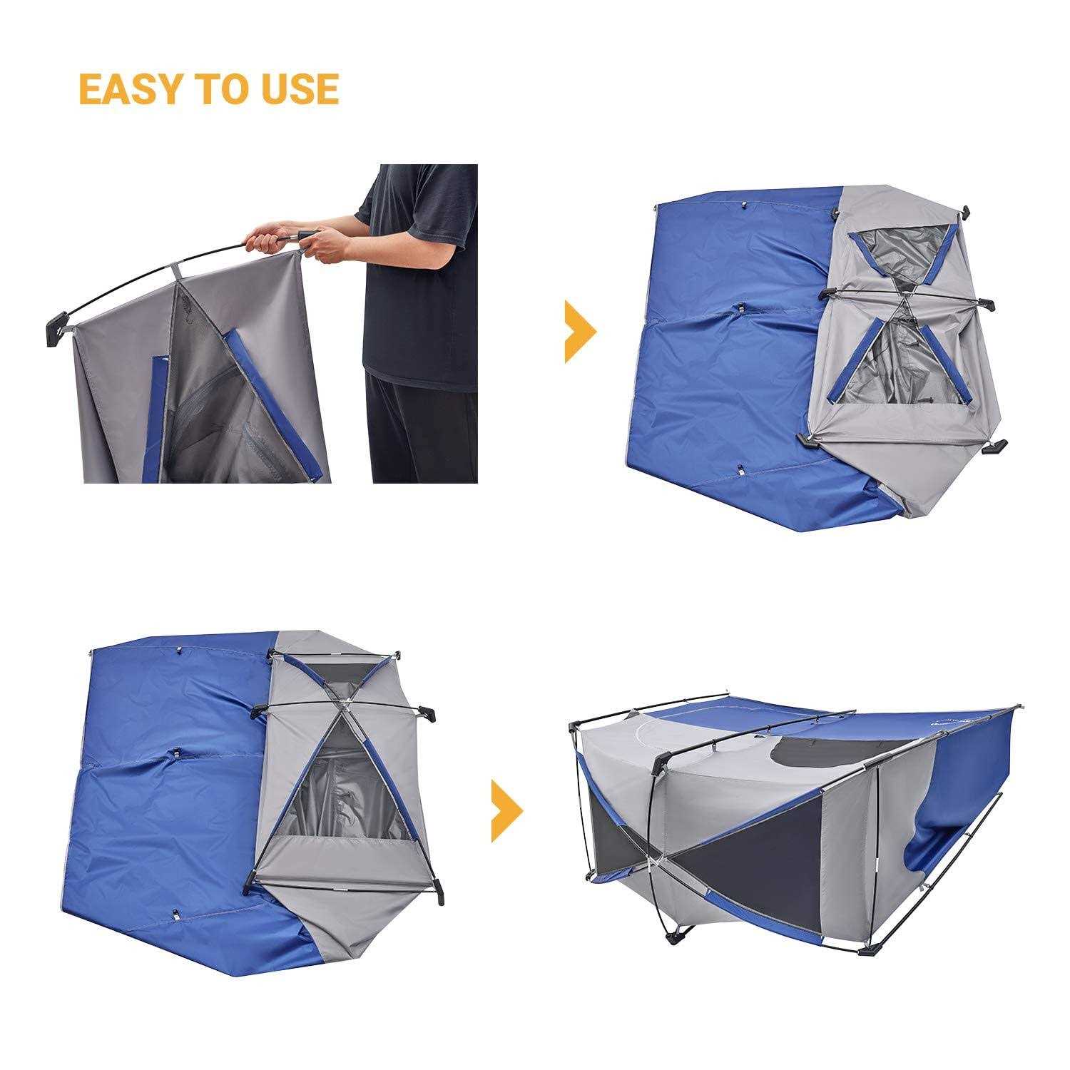 KingCamp Camping Shower Tent, Portable Privacy 2 Room - Sports Supplies Online Store