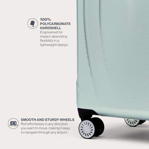Travelpro Pathways 3 Hardside Expandable Luggage, 8 Spinner Wheels, Lightweight Hard Shell Suitcase, Carry On 21 Inch, Black Knight