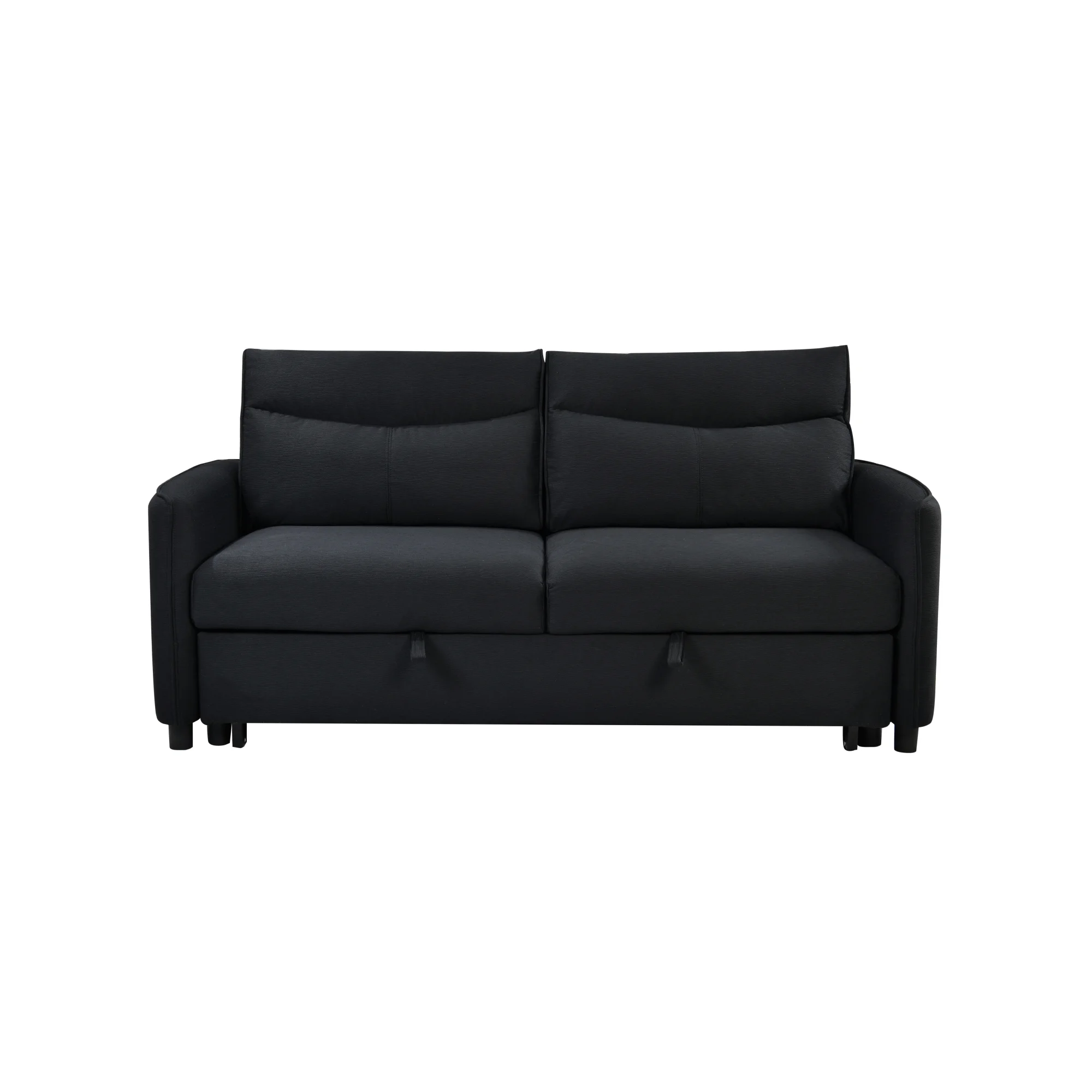 3 in 1 Convertible Sleeper Sofa Bed, Modern Fabric Loveseat Futon Sofa Couch w/Pullout Bed, Small Love Seat Lounge Sofa w/Reclining Backrest