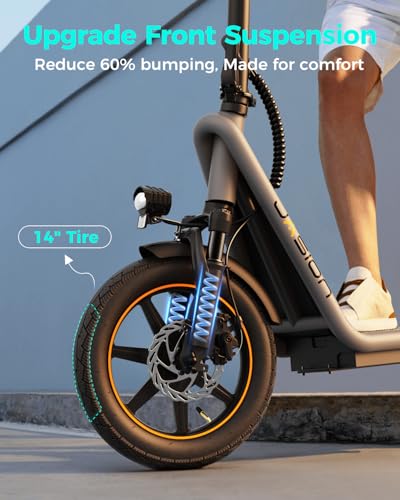 Jasion JS3/PRO Electric Scooter with Seat, 650/850W Peak Motor, 20/25Miles Ranges Scooters for Adults, 20/25MPH Max Speed