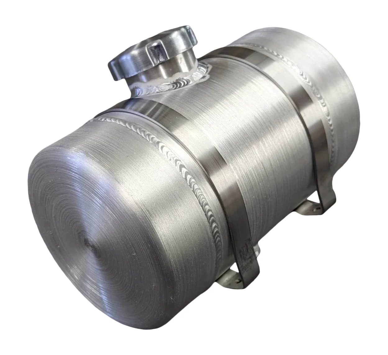 6x8 Center Fill Round Spun Aluminum Gas Tank .80 Gallon