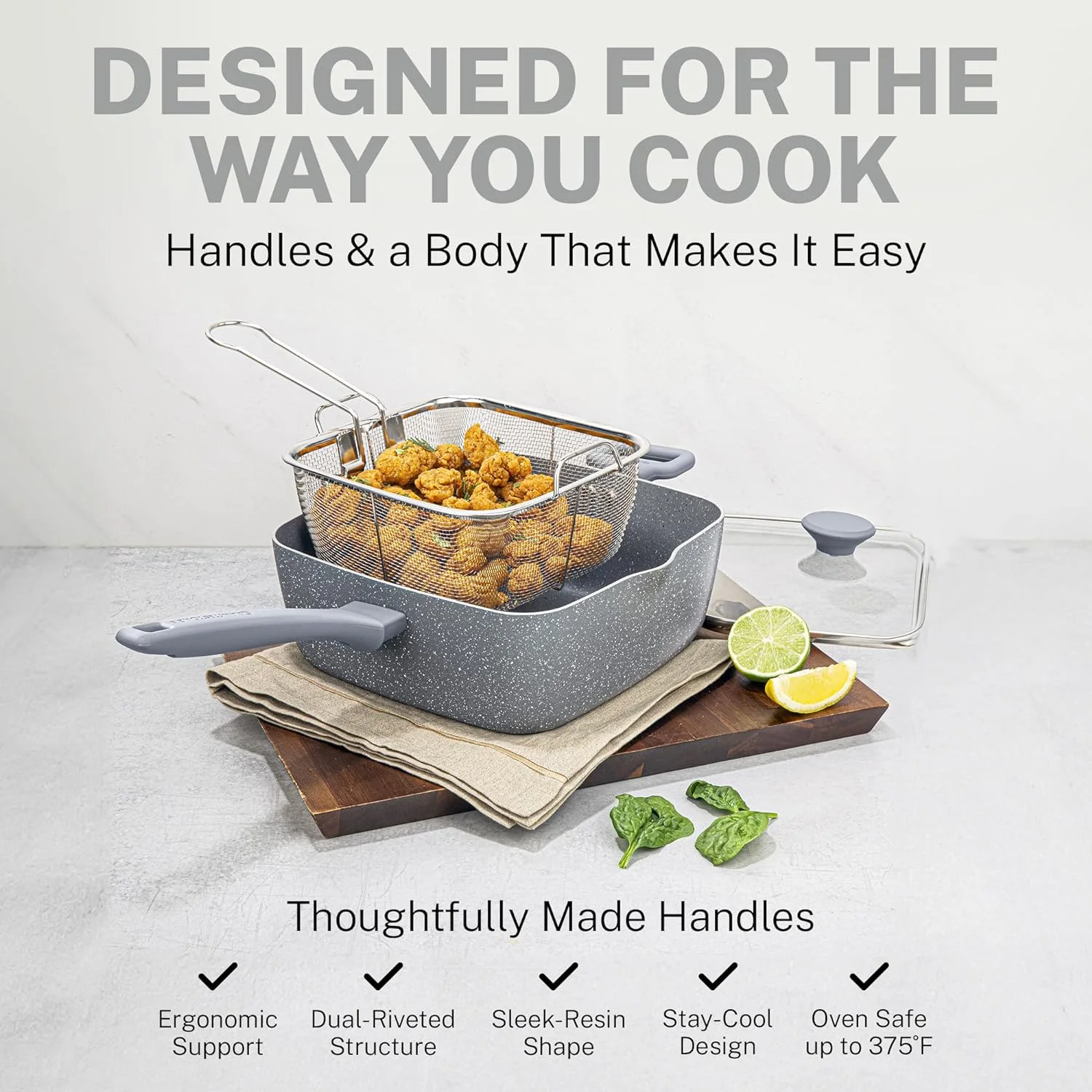 Granitestone 20 Pc Pots and Pans Set Non Stick Cookware Set, Kitchen Cookware Sets - Radiant Selections