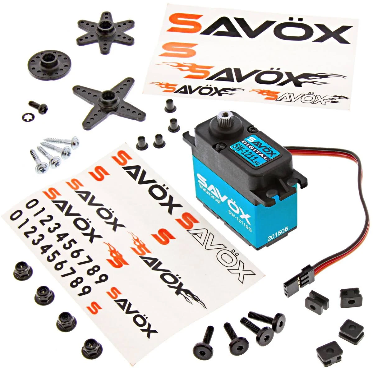 Savox Waterproof Coreless Digital Servo .10/208.3 Alum Case