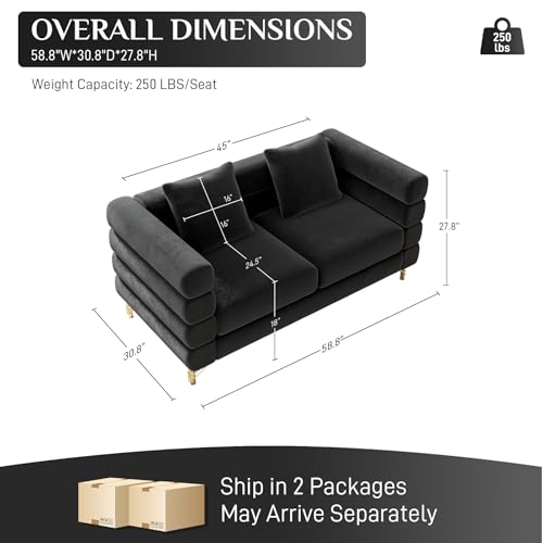 Cloud Couch for Living Room, 79" Modern Overstuffed Deep Seat Boucle Sherpa 3 Seater Sofa with 3 Pillows