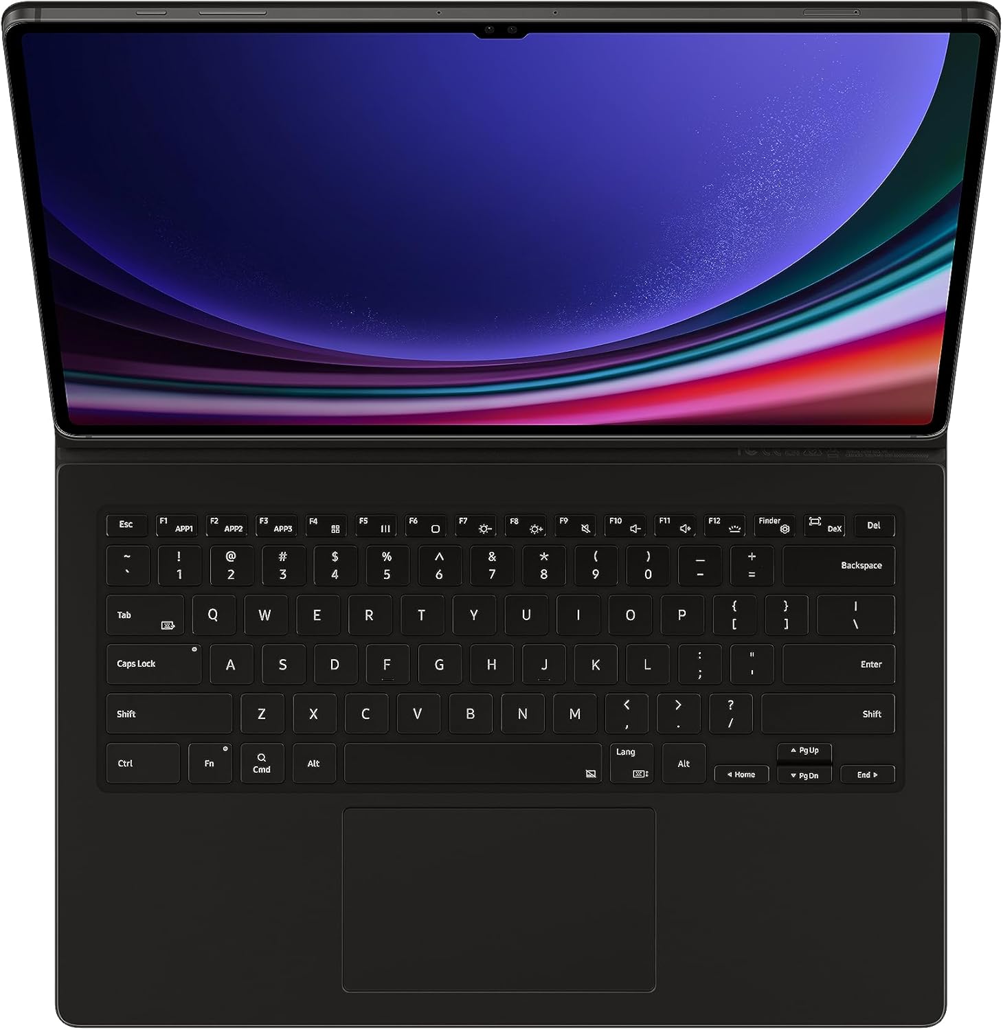Samsung Galaxy Tab S9 Ultra Book Cover Keyboard, Wireless, Black