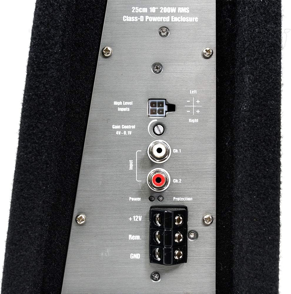 Seismic Audio - SA-SCE08-8 Inch 400 Watt Slim Shallow Mount Car Truck Audio Subwoofer Enclosure