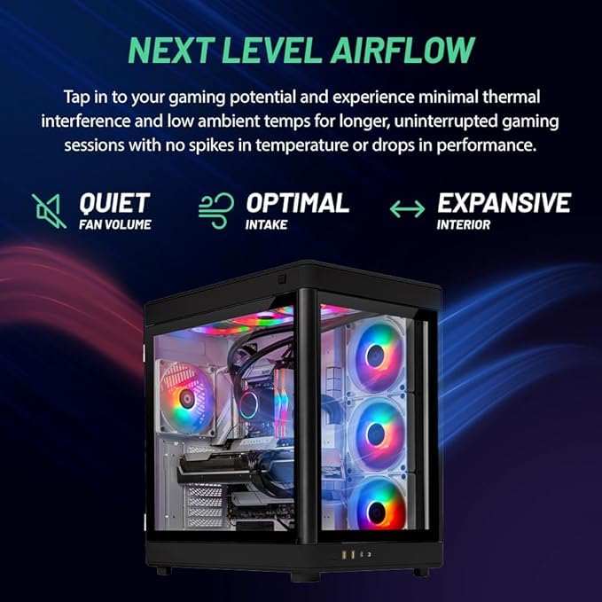 Skytech Omega Gaming PC, Ryzen 7 7700X 4.5 GHz, RTX 4070 Super 12GB GDDR6X, 1TB NVME Gen4, 32GB DDR5 RAM RGB, 750W Gold PSU, Wi-Fi, Win 11 Home