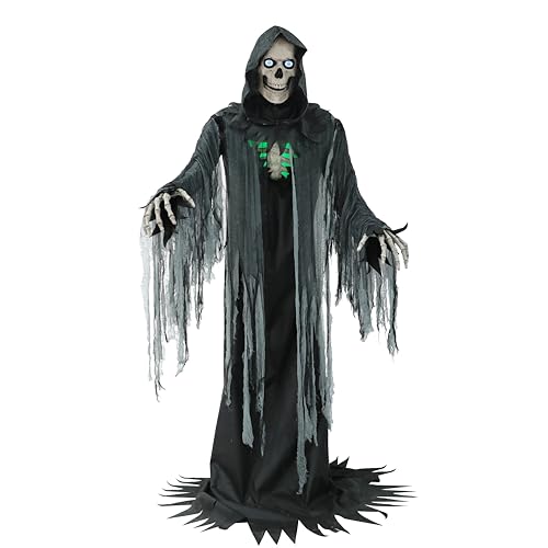 Haunted Hill Farm Motion-Activated 7.5-Ft. Tall Smoldering Ghoul