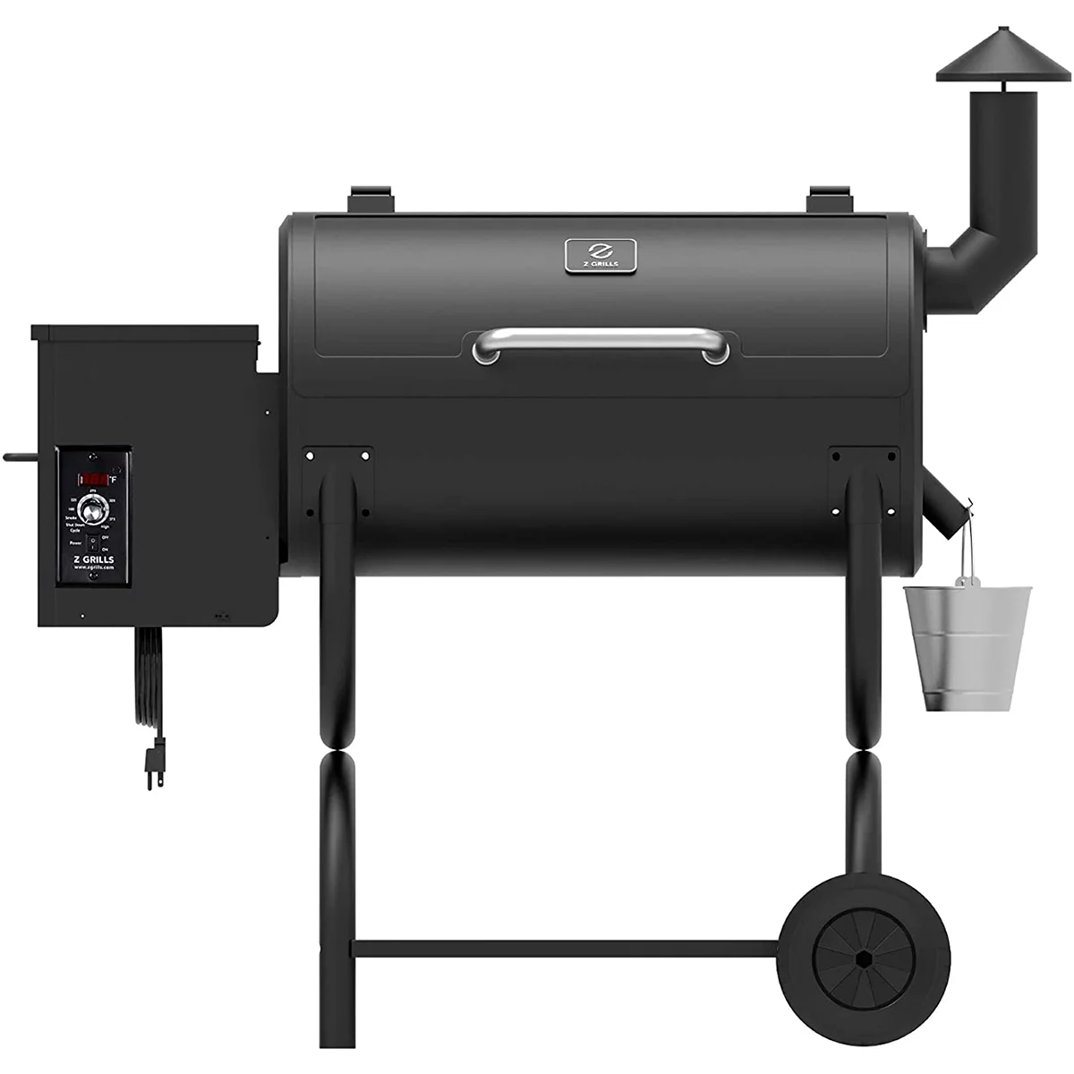 Z GRILLS 550B 560 sq. in. Wood Pellet Grill & Smoker, 8 in 1 BBQ Grill with Latest PID Technology