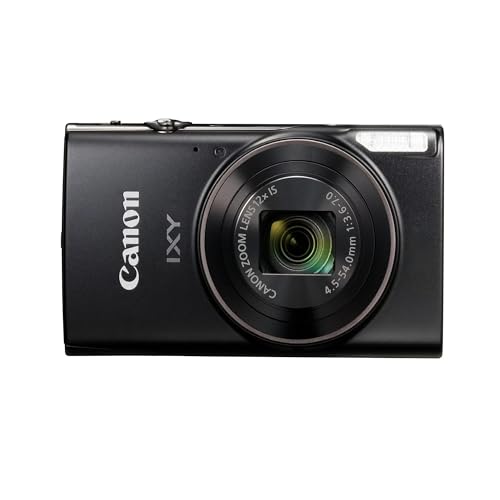Canon PowerShot IXY 650 (ELPH 360) HS Compact Digital Camera 12x Optical Zoom IXY650 (Silver) Bundle + 64GB Memory Card + Camara Bag + Card Reader +