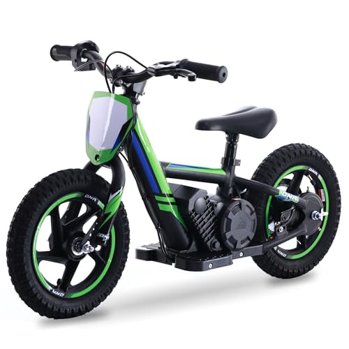 OLALA Electric Dirt Bike for Kids Aged 3-6, 170W Racing Grade Electric Motorcycle, New Aluminum Frame with 2 Power Modes, 24V Detachable Battery