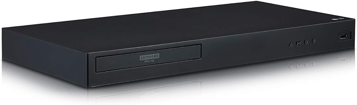 LG UBK80 4K Ultra-HD Blu-ray Player with HDR Compatibility (2018) (Renewed)