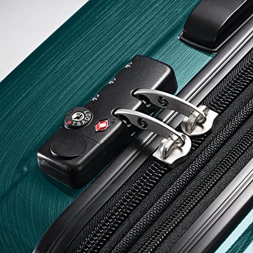 Samsonite Winfield 2 Hardside Expandable Luggage with Spinner Wheels, Brushed Anthracite, Checked-Large 28-Inch