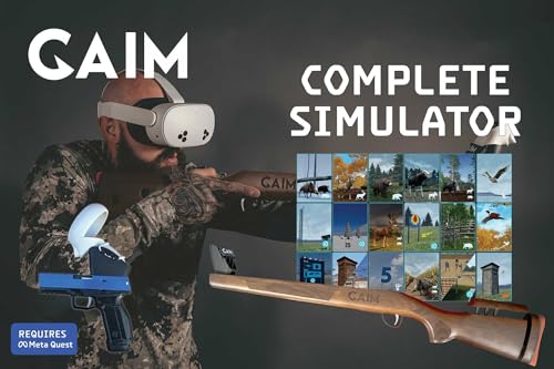 GAIM Complete Virtual Reality Simulator | Hunting and Sport Shooting | Laminate Stock Edition
