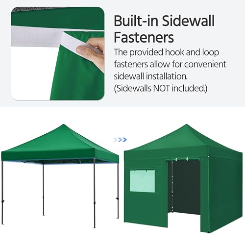 Yaheetech Heavy Duty Pop Up Canopy Tent, 10x20 Commercial Instant Shelter Tent for Wedding, Parties, Adjustable Outdoor Canopy with Wheeled Carry Bag