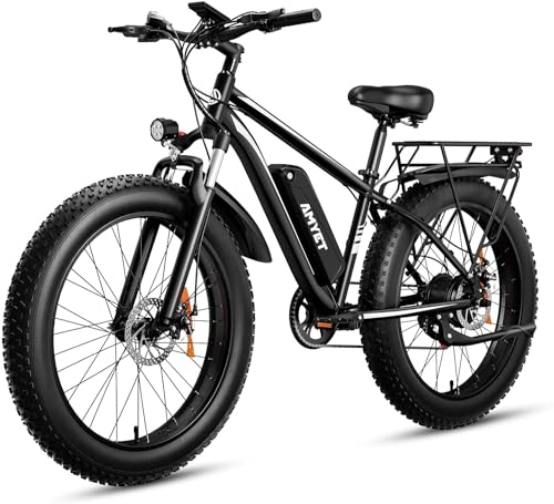 EB26 Electric Bike for Adults Peak 1500W Electric Bicycle 48V 15AH (720WH) Battery Electric Bike 26" Fat Tire Mountain 28mph 7 Speed Gears Ebike