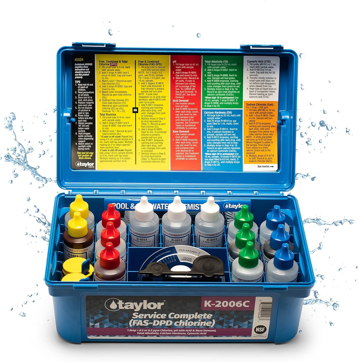 Taylor Service Complete Pool Water Test Kit K-2006C