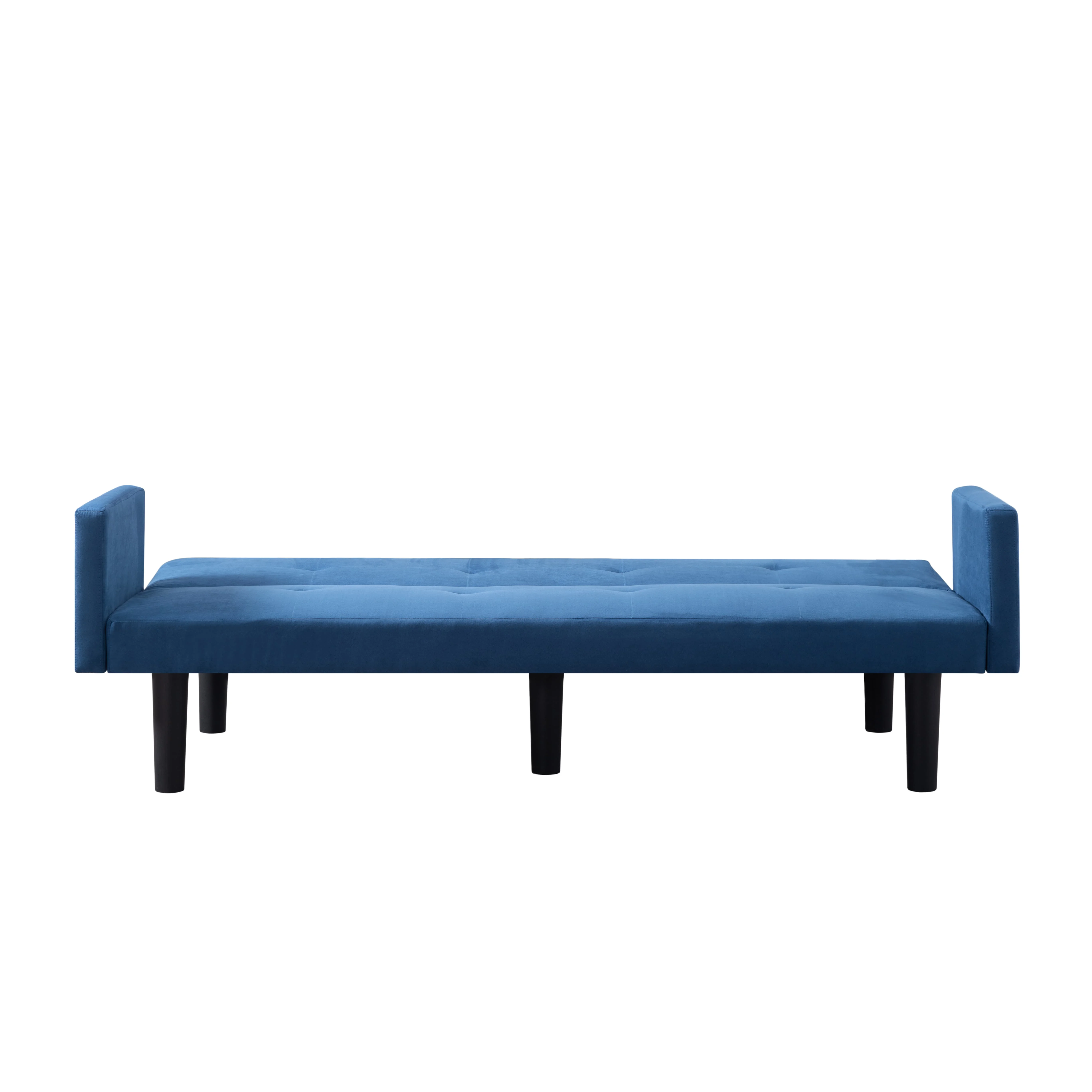 BSHTI 74.8 inch Futon Sofa bed,Modern Adult Sofa,Foam Futon Sleeper for Livingroom(Navy Blue)