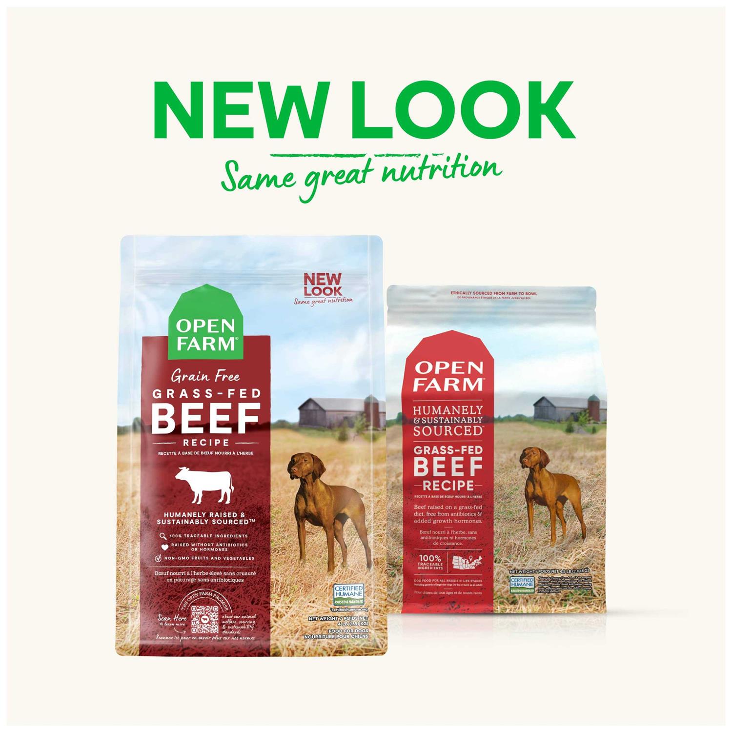Open Farm Grass Fed Beef Grain Free Dry Dog Food - Pet Supplies online store
