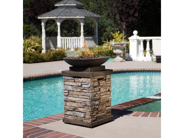 Bond Newcastle 20lb Gas Firebowl, Brown