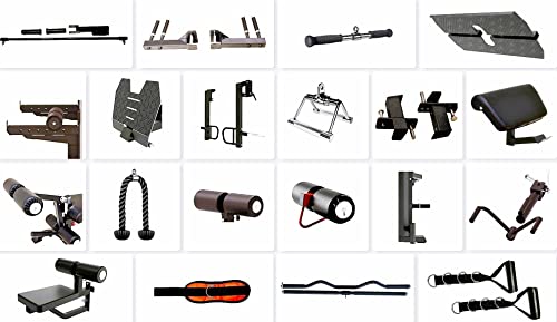 MiM USA Hercules EX Commercial All in One Gym Machine w/400 lb Weight Stack Jammer Arms Adj Bench Leg Press Leg Extension Arm Curl LAT Seat Complete