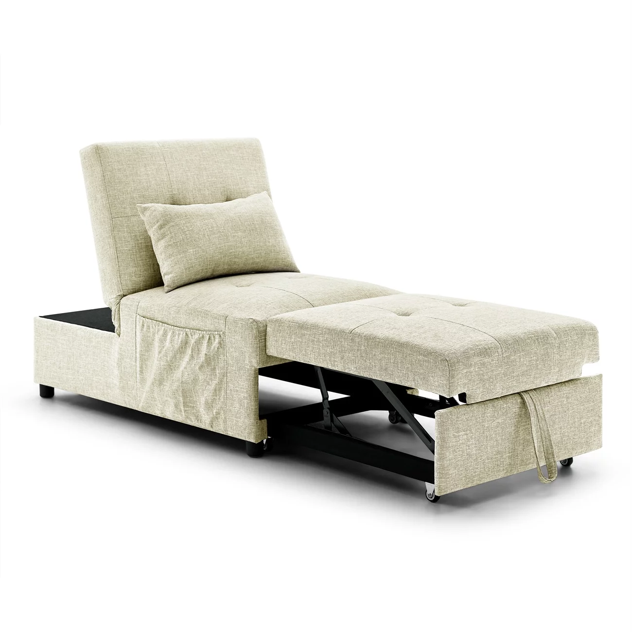 Folding Sofa Bed Chair, 4in1 Multi-Function Single Folding Ottoman Sleeper Sofa Bed w/Storage Bag
