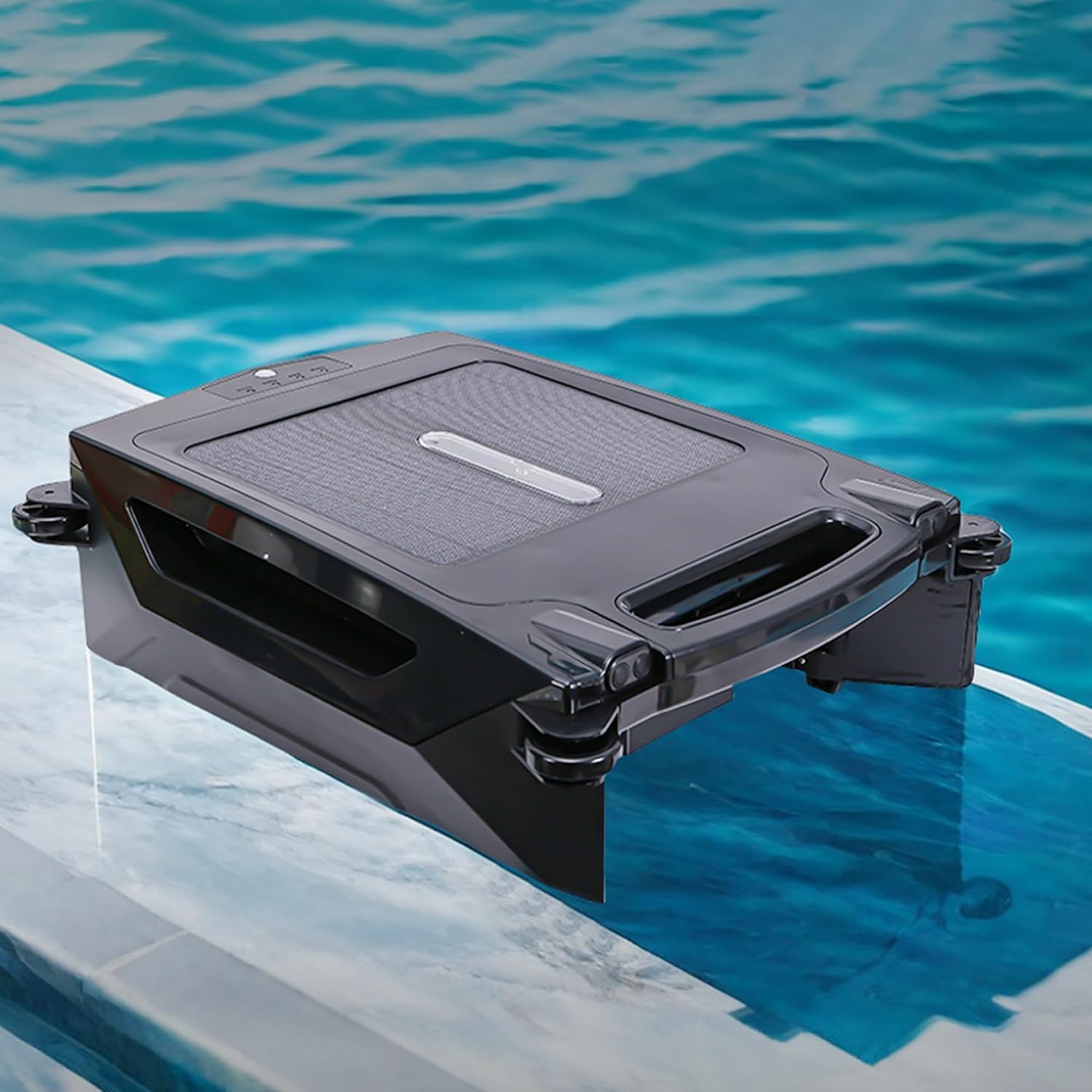 Solar Rechargeable Dual-Mode Pool Cleaning Robot, Cordless Robot Pool Cleaner, Solar Automatic Robot Pool Skimmer