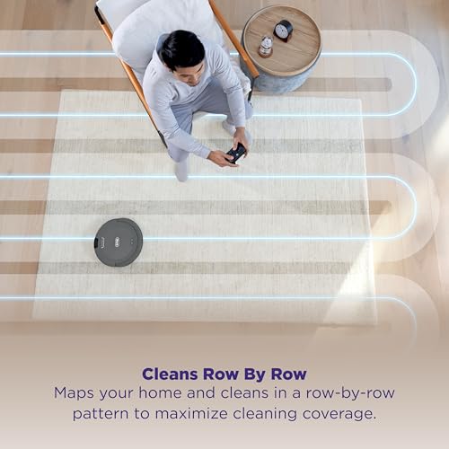 Shark Navigator Robot Vacuum and Self-Empty Base with Bagless 60-Day Capacity Self-Empty Base, SmartPath Navigation, Powerful Pet Hair Pickup