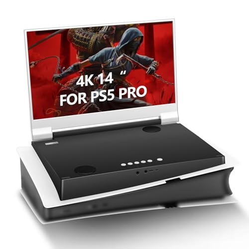 G-STORY 15.6" Inch IPS 4k 60Hz Portable Monitor Gaming Display Integrated with PS5(not Included) 3840×2160 with 2 HDMI Ports,FreeSync