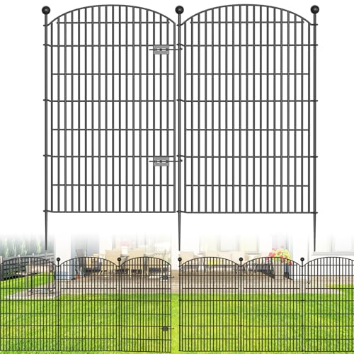 10 Panels No Dig Decorative Garden Fence - 40 in (H) x 23.6 ft (L)