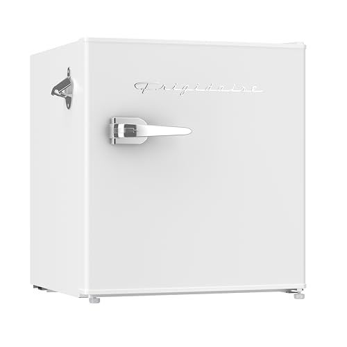 Frigidaire EFR176 Retro Compact Fridge with Chiller Mini Refrigerator with Built-in Bottle Opener for Office, Bedroom, Dorm Room or Cabin