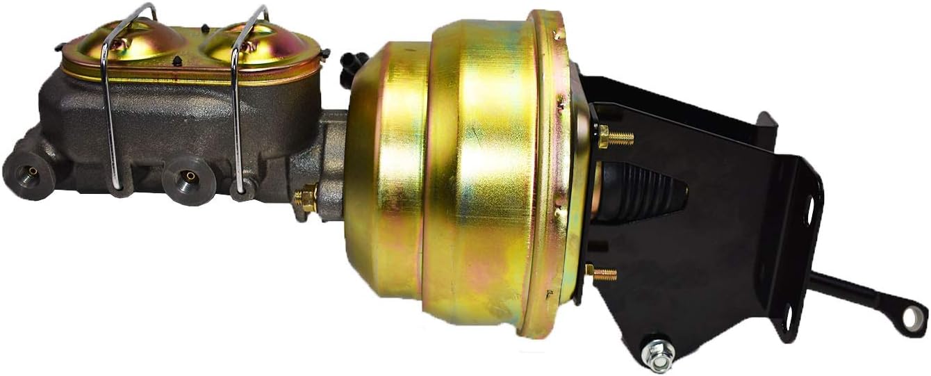 A-Team Performance - Dual Power Brake Booster Conversion Kit 8" - Compatible with 1974-86 Jeep CJ7 CJ5 Disc/Disc