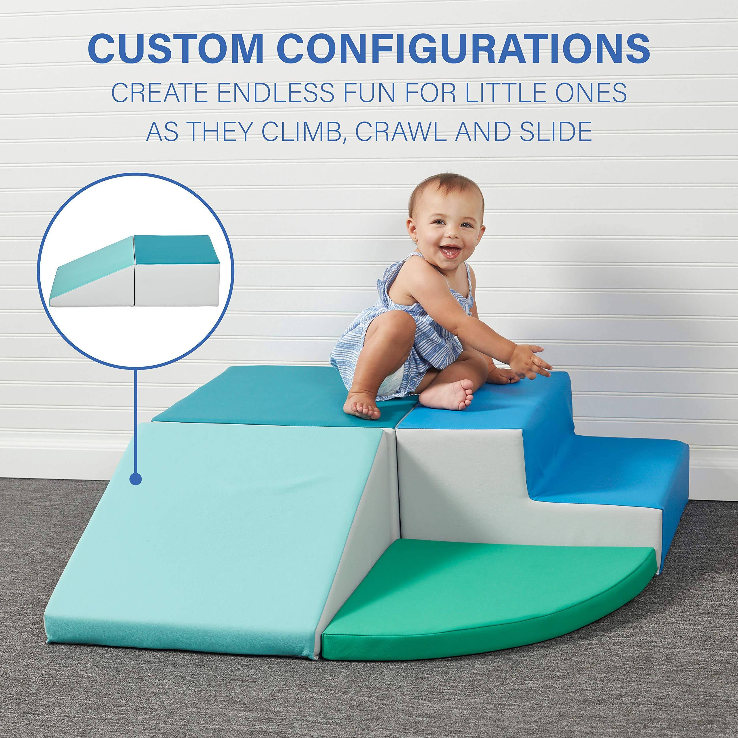 SoftScape Toddler Playtime Corner Climber, Indoor Active Play Structure for Toddlers and Kids, Safe Soft Foam for Crawling and S