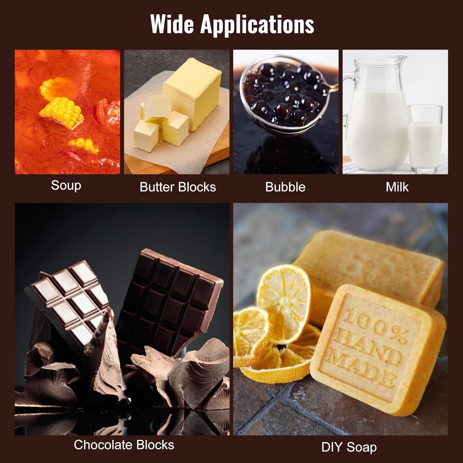Chocolate Tempering Machine, 26.5 Lbs 3 Tanks Chocolate Melting Pot TEMP Control 86~185℉