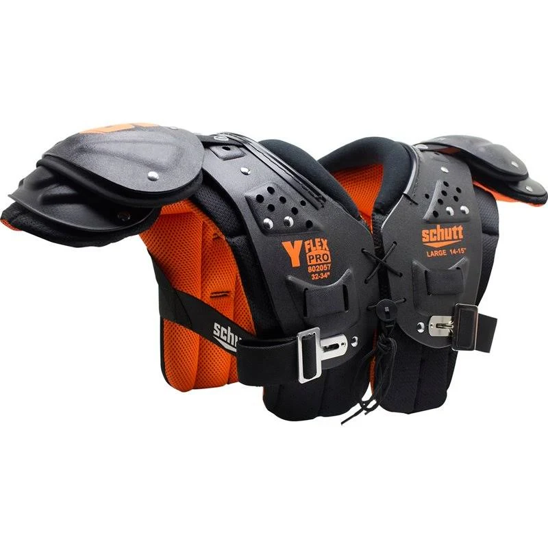 Schutt Youth Y-Flex 500 Shoulder Pad Black/Orange, Large - Football Equipment at Academy Sports