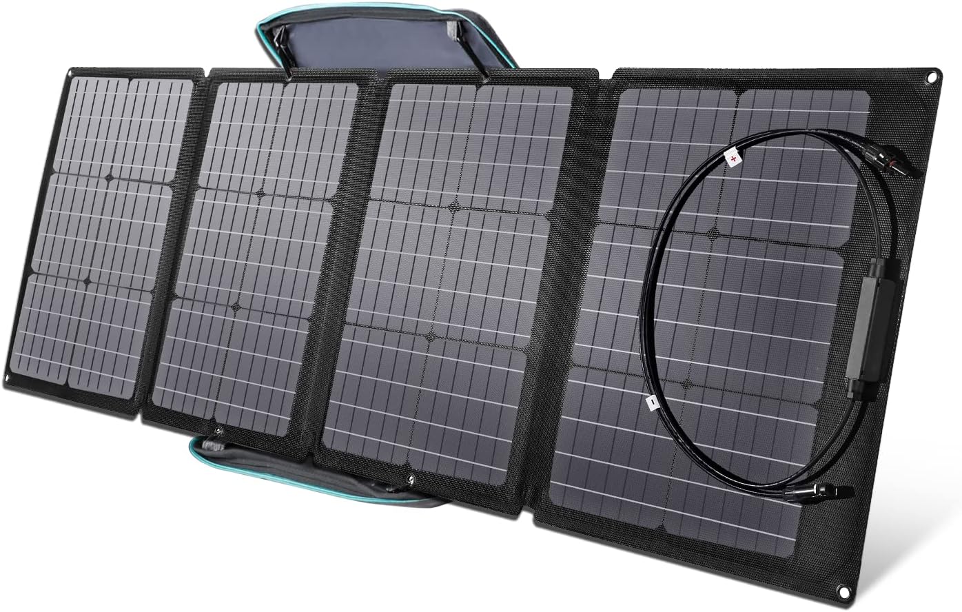 EF ECOFLOW 60W Foldable Solar Panel for Power Station, Portable Solar Charger with Adjustable Kickstand