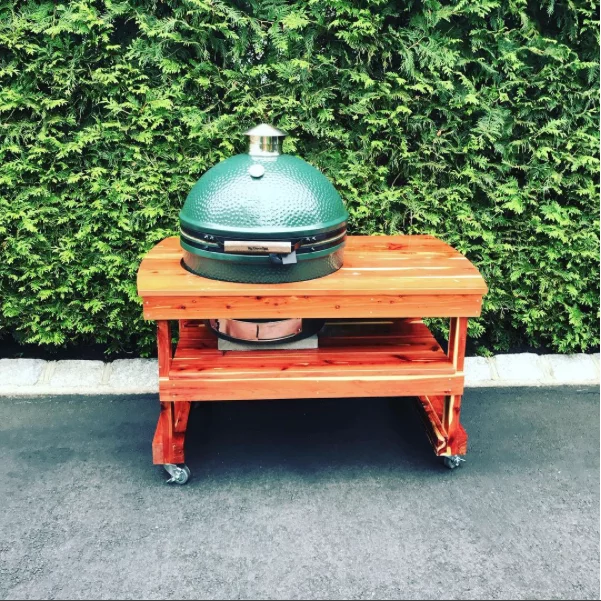 JJGeorge Long Table for XL Big Green Egg