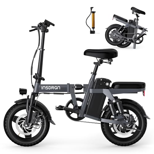 A14 Electric Bike – Premium Adult E-Bike with AI-Powered Pedal Assist, 9 Shock Absorbers, 44.99% Brake Ratio, 500W Motor, Mini Folding Electric Bike