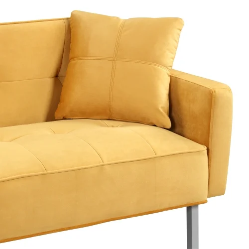 Modern Convertible Folding Futon Sofa Bed for Compact Living Space, Apartment, Dorm