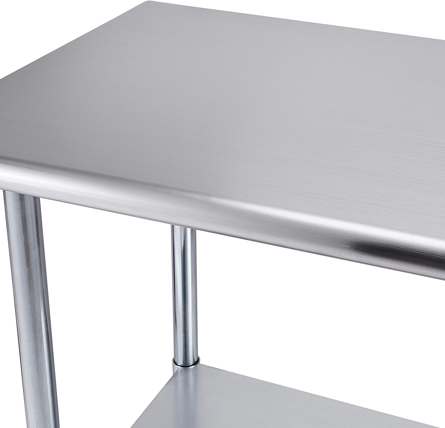 ROCKPOINT Stainless Steel Table for Prep & Work with Caster 30x24 Inches