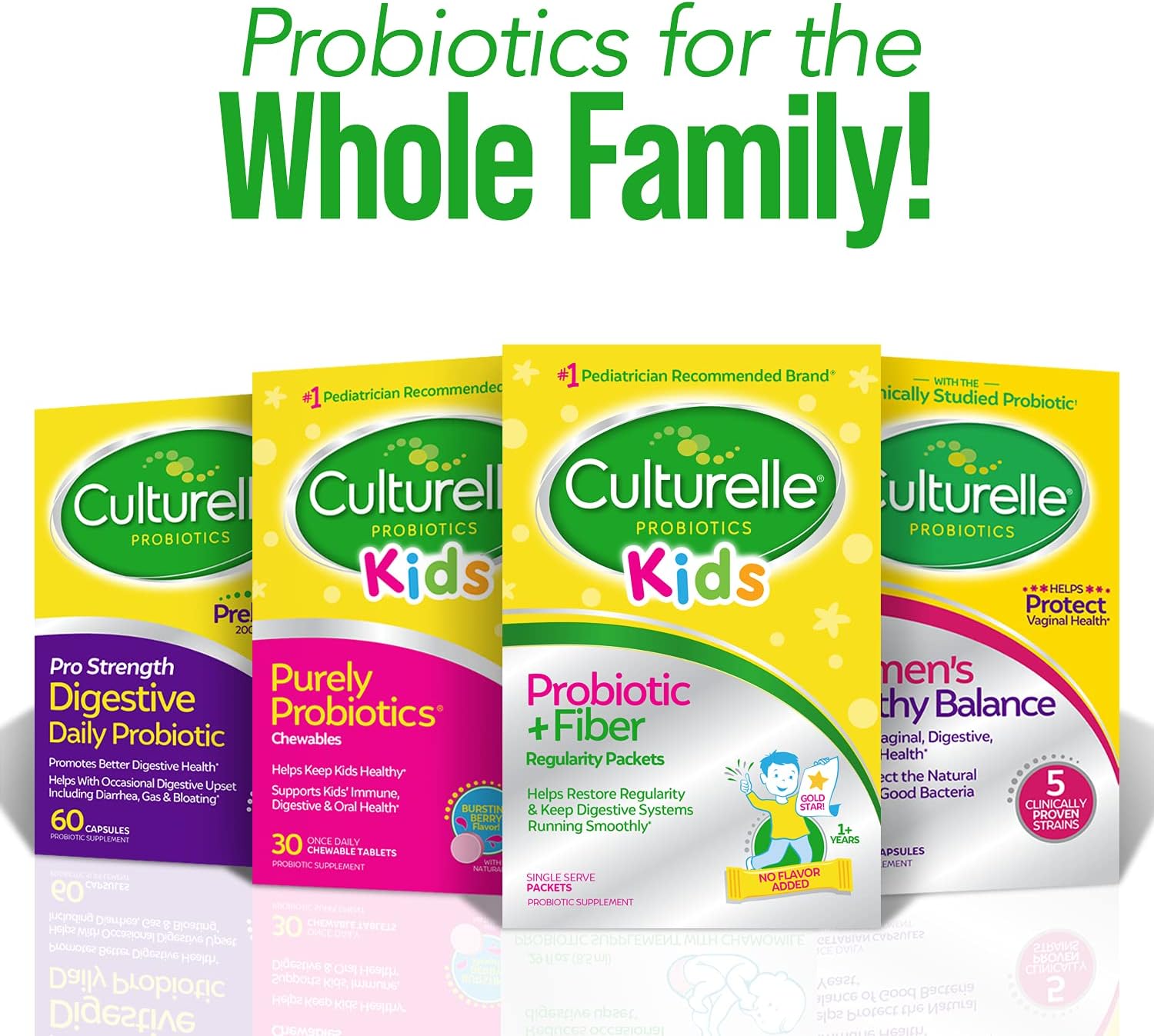Culturelle Kids Regularity Probiotic & Fiber - Helps Restore Regularity & Keeps Kids' Digestive Systems Running Smoothly*