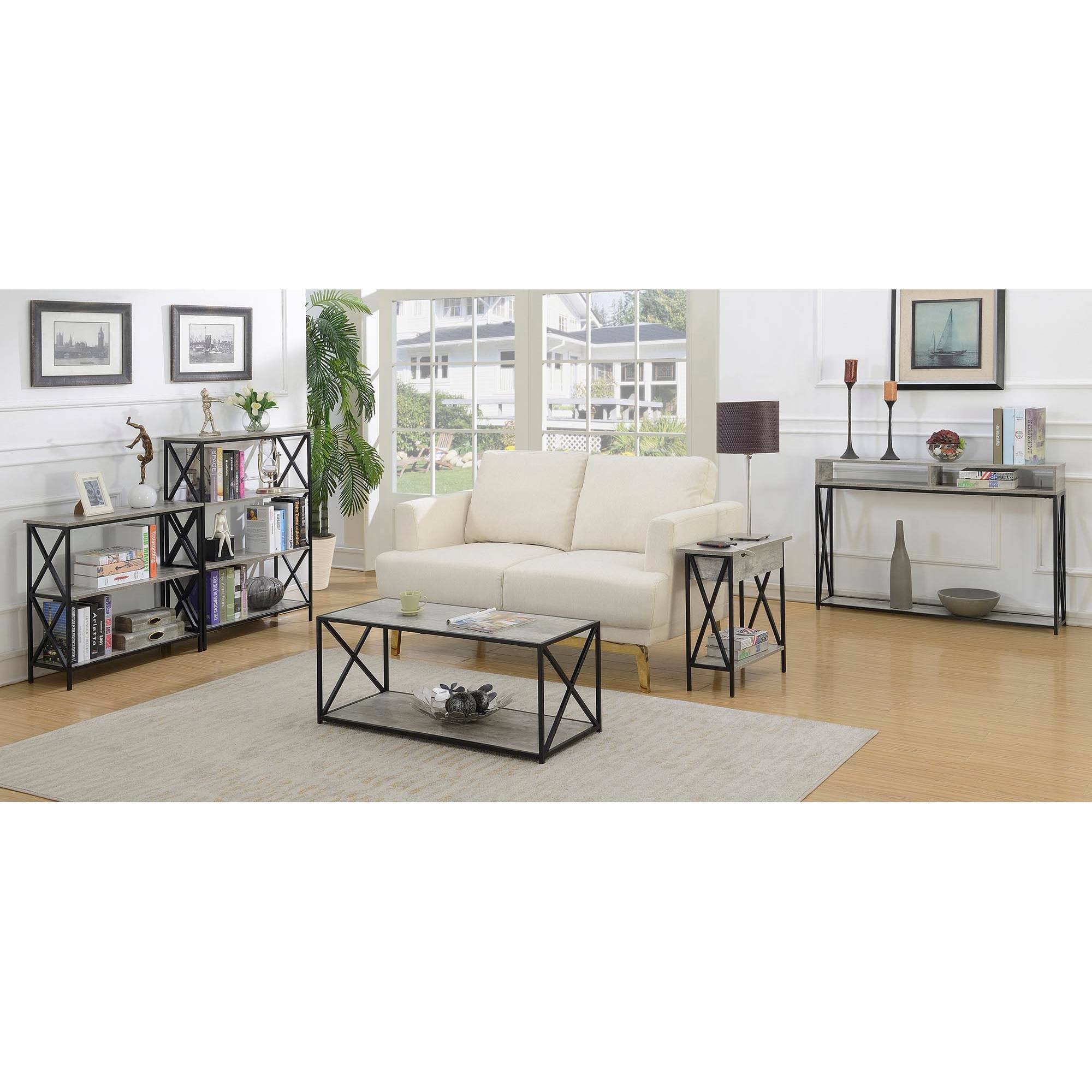 42x22 Tucson 4 Tier Bookcase Faux Birch - Breighton Home