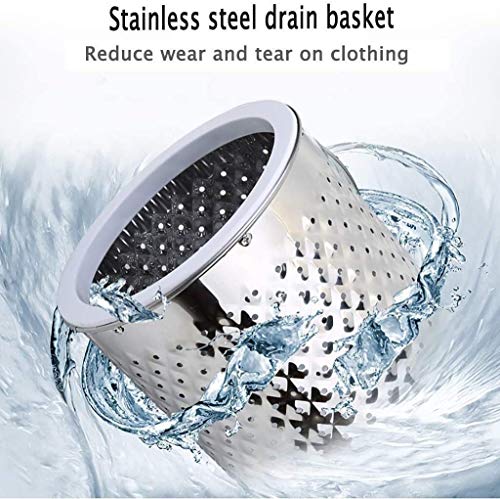 HIZLJJ Mini Washing Machine with Spin Dryer Fully Automatic 7.7 lbs Electric Compact Laundry Machines Portable Durable Design Washer Energy Saving