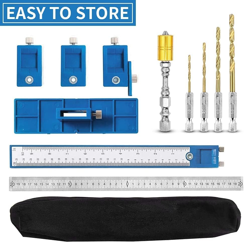 Cabinet Hardware Jig, Solike Aluminum Alloy Cabinet Handle Jig Tool for Fast and Accurate Installation of Door Handles and Drawer Front Knobs