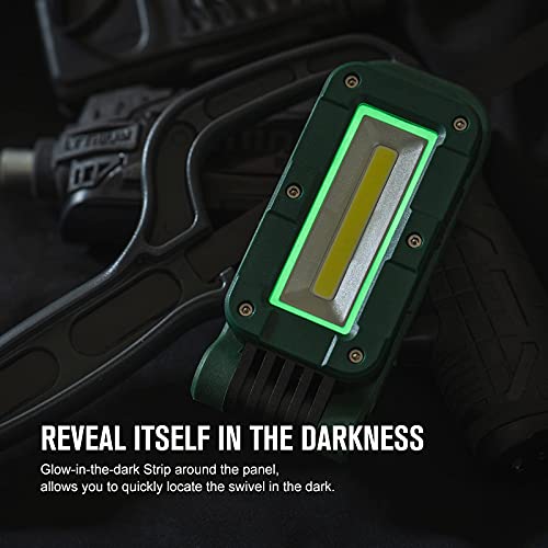 OLIGHT Swivel 400 Lumens Rechargeable COB Work Light with Magnetic Base and Hanging Hook, 180° Rotate and 5 Light Modes Worklight for Car Repair