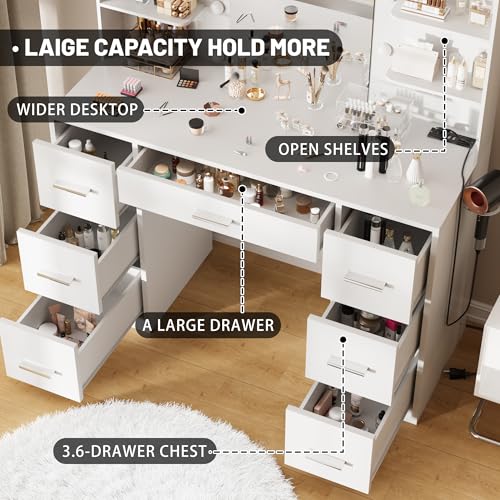 Furmax Vanity Desk with Mirror