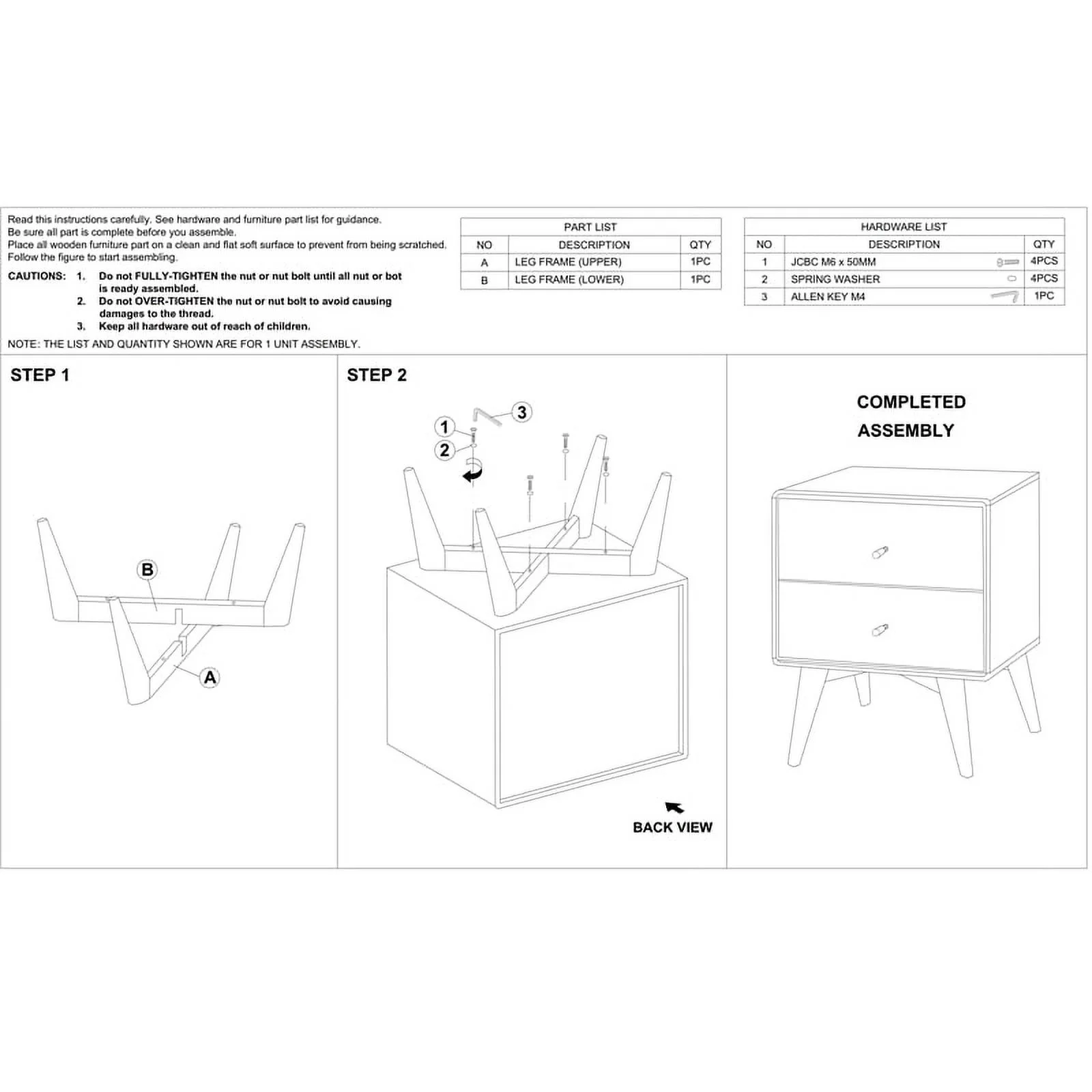 Home Square 3 Piece Set with 5 Drawer Dresser 6 Drawer Dresser and Nightstand