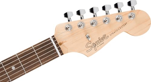 Fender Squier Stratocaster - Torino Red Bundle with Amplifier, Gig Bag, Strap, Instrument Cable, Picks, and Austin Bazaar Instructional DVD