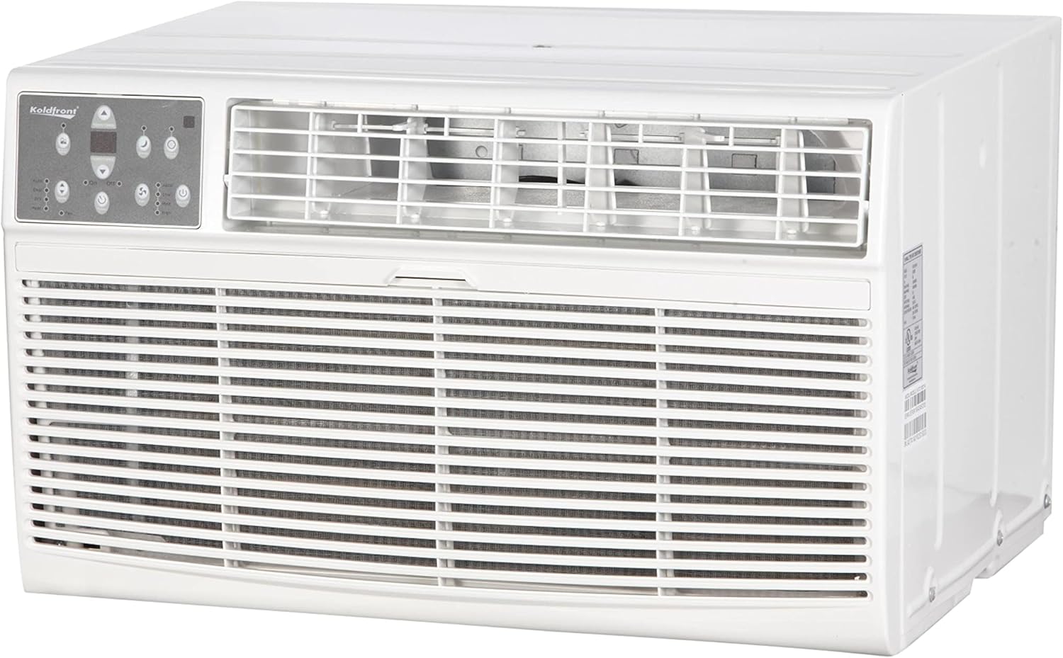 Koldfront WTC14001W 14000 BTU 208/230V Through the Wall Air Conditioner with 10600 BTU Heater with Remote