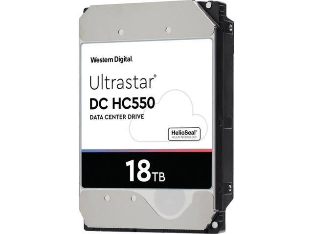 Western Digital Ultrastar DC HC550 WUH721818AL5204 0F38353 18TB 7.2K RPM SAS 12Gb/s 512e 3.5in Hard Drive